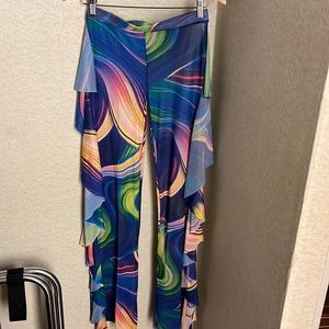 Swimsuit bottom cover-up pants